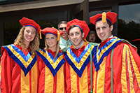 Group photograph of students at 2015 convocation ceremony