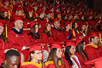 Photograph of students at 2015 convocation ceremony